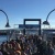 Afternoon commuters of both the King County Water Taxi and Kitsap Transit Fast Ferry crowd Pier 50 in Downtown Seattle.