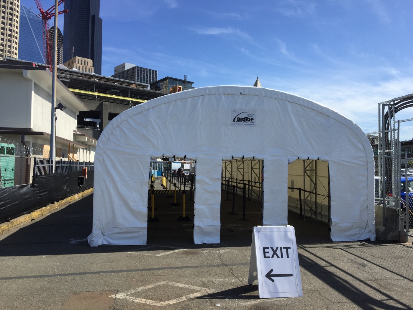 Tent's up! Escape the elements at Pier 52 | Captain's Blog
