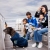 Family with tier dog riding the King County Water Taxi